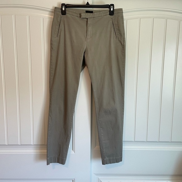 ATM mid rise tan relaxed fit khakis chinos size 6 - Picture 1 of 6